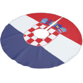 Kroatien-Flagge Polyester Weihnachtsbaumdecke (Schrägansicht)