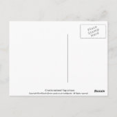 Kroatien-Flagge Postkarte (Rückseite)