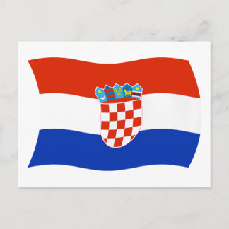 Kroatien Flagge Postkarte