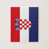 Kroatien-Flagge Puzzle (Vertikal)