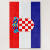Kroatien-Flagge Puzzle (Vertikal)