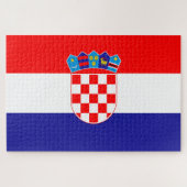 Kroatien-Flagge Puzzle (Horizontal)