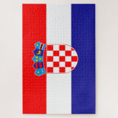 Kroatien-Flagge Puzzle (Vertikal)