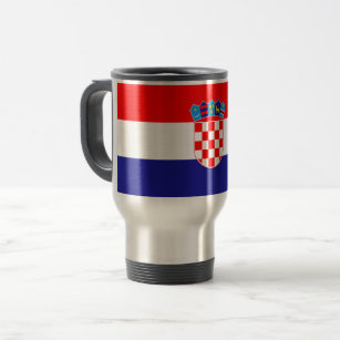 Kroatien-Flagge Reisebecher