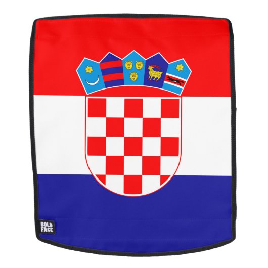 Kroatien-Flagge Rucksack (Abnehmbare Front)