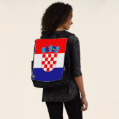 Kroatien-Flagge Rucksack (Ausgewaschen)