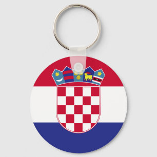 Kroatien-Flagge Schlüsselanhänger