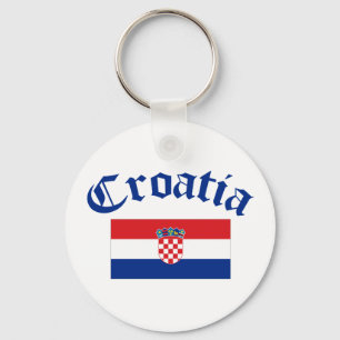 Kroatien-Flagge Schlüsselanhänger