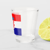 Kroatien-Flagge Schnapsglas (Rechts)