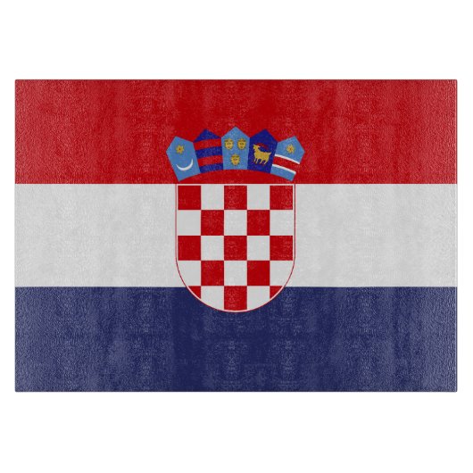 Kroatien-Flagge Schneidebrett (Vorderseite)