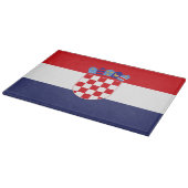 Kroatien-Flagge Schneidebrett (Ecke)
