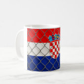 Kroatien-Flagge-Schutz  Kaffeetasse (Vorderseite Links)