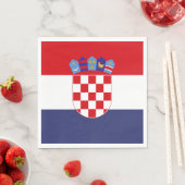 Kroatien-Flagge Serviette (Beispiel)