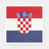 Kroatien-Flagge Serviette (Vorderseite)