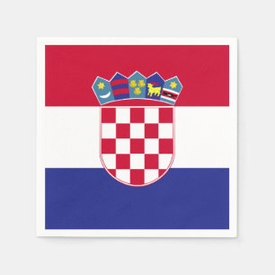 Kroatien-Flagge Serviette