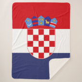 Kroatien-Flagge Sherpadecke (Vorderseite)
