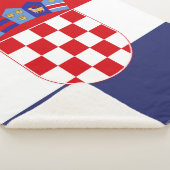 Kroatien-Flagge Sherpadecke (3/4)