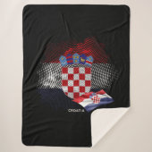 Kroatien-Flagge Sherpadecke (Vorderseite)