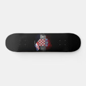 Kroatien-Flagge Skateboard (Horizontal)