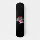 Kroatien-Flagge Skateboard (Vorne)