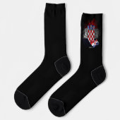 Kroatien-Flagge Socken (Linkes Detail)