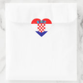 Kroatien Flagge Splendid Patriotic Herz-Aufkleber (Tasche)
