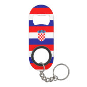 Kroatien Flagge Stainless Steel Bottle Opener Mini Flaschenöffner (Rückseite)