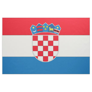 Kroatien-Flagge Stoff