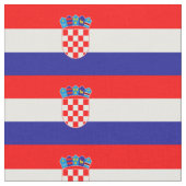 Kroatien-Flagge Stoff (Nahaufnahme)