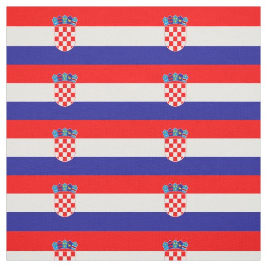 Kroatien-Flagge Stoff (Muster)