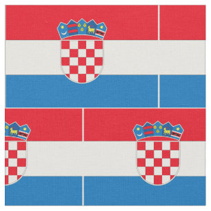 Kroatien-Flagge Stoff