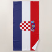 Kroatien-Flagge Strandtuch (Vorderseite)