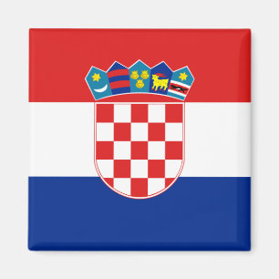 Kroatien-Flagge Stunde Hrvatska Magnet