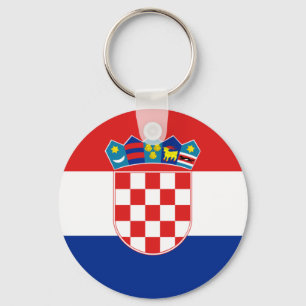 Kroatien-Flagge Stunde Hrvatska Schlüsselanhänger