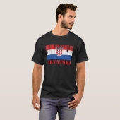 Kroatien-Flagge T-Shirt (Vorne ganz)