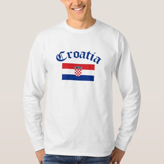 Kroatien-Flagge T-Shirt (Vorderseite)