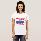 Kroatien-Flagge T-Shirt (Vorne ganz)