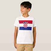 Kroatien-Flagge T-Shirt (Vorne ganz)