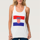 Kroatien-Flagge Tank Top (Vorderseite)