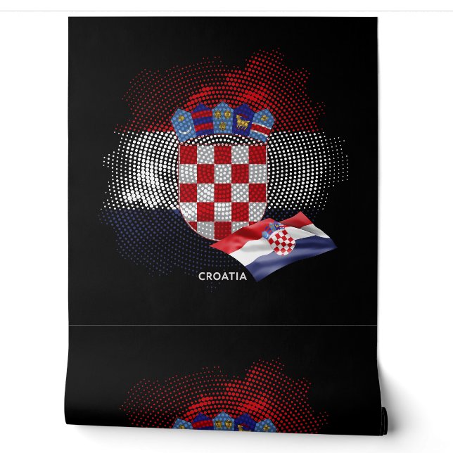 Kroatien-Flagge Tapete (Abrollen)