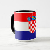 Kroatien-Flagge Tasse (Vorderseite Links)
