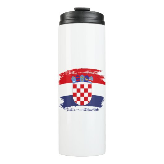 Kroatien-Flagge Thermosbecher (Vorderseite)