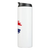 Kroatien-Flagge Thermosbecher (Nach rechts gedreht)