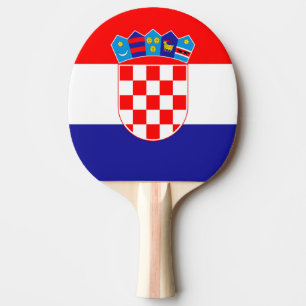Kroatien-Flagge Tischtennis Schläger