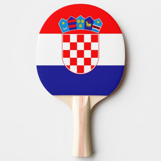 Kroatien-Flagge Tischtennis Schläger (Vorderseite)
