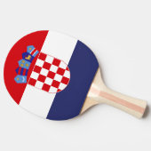 Kroatien-Flagge Tischtennis Schläger (Seitenansicht)