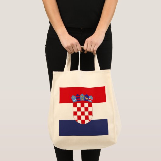 Kroatien-Flagge Tragetasche (Vorderseite (Produkt))