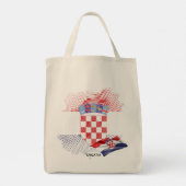 Kroatien-Flagge Tragetasche (Rückseite)