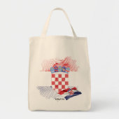 Kroatien-Flagge Tragetasche (Vorne)