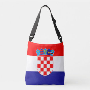 Kroatien-Flagge Tragetaschen Mit Langen Trägern